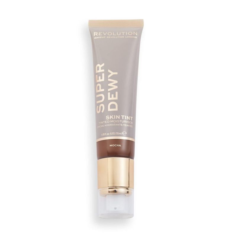 Hidratante con Color Superdewy de Makeup Revolution – tono Moca 55 ml