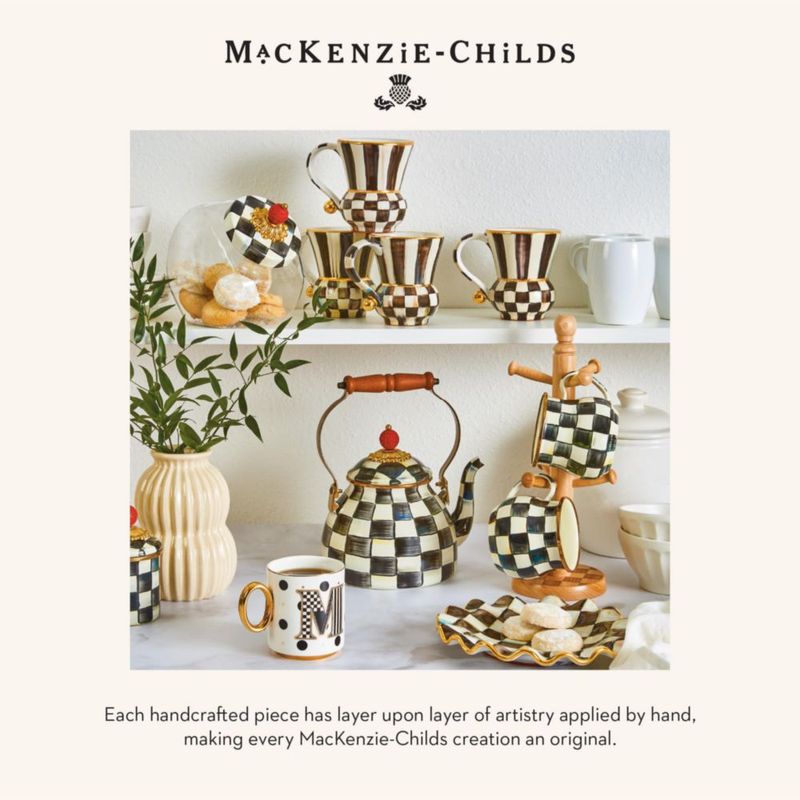 Taza MACKENZIE-CHILDS de cerámica 355 ml Letra D
