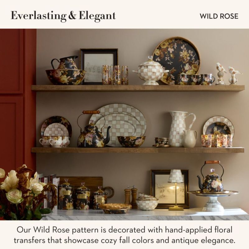 Porta Utensilios MACKENZIE-CHILDS Wild Rose Brown