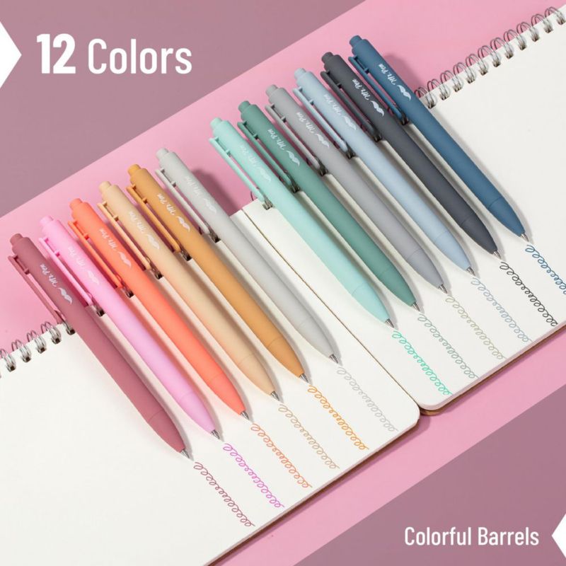 Bolígrafos de gel Mr. Pen paquete de 12 colores surtidos 05 mm