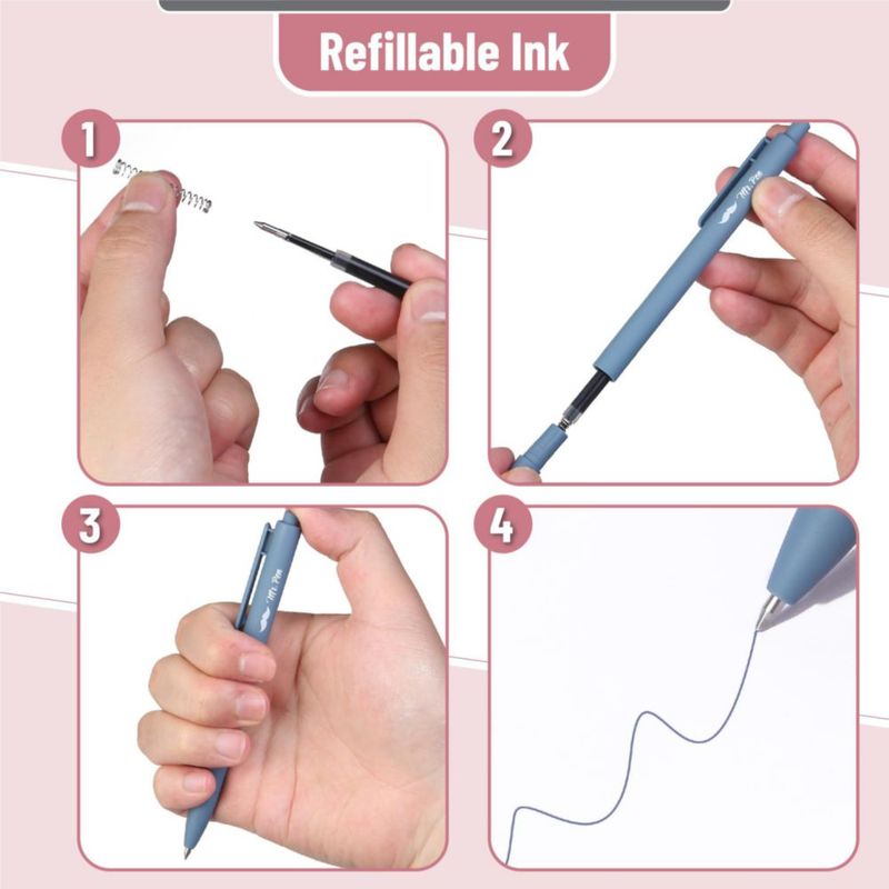 Bolígrafos de gel Mr. Pen paquete de 12 colores surtidos 05 mm
