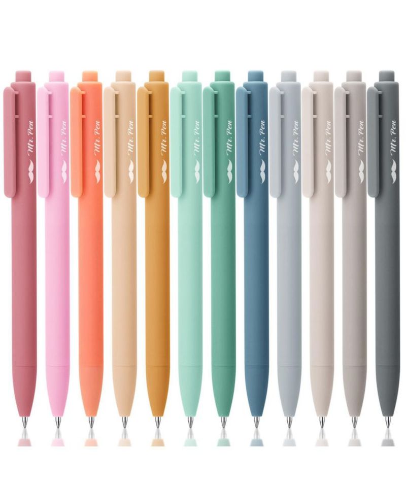 Bolígrafos de gel Mr. Pen paquete de 12 colores surtidos 05 mm