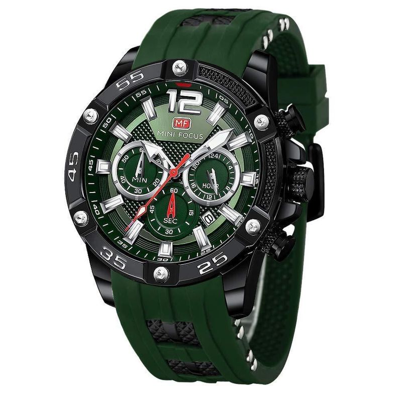 Reloj deportivo MF MINI FOCUS para hombre impermeable con calendario