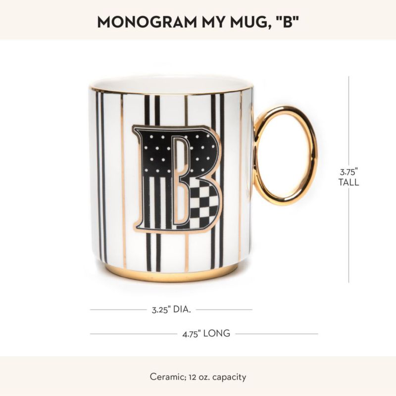 Taza MACKENZIE-CHILDS B de cerámica 355 ml