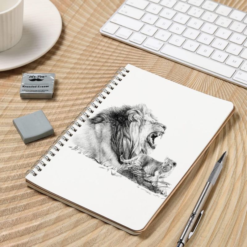 Goma de borrar Mr. Pen 6 unidades 4 cm x 3 cm gris
