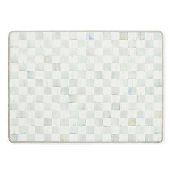 Juego de manteles individuales MACKENZIE-CHILDS gris y blanco a cuadros