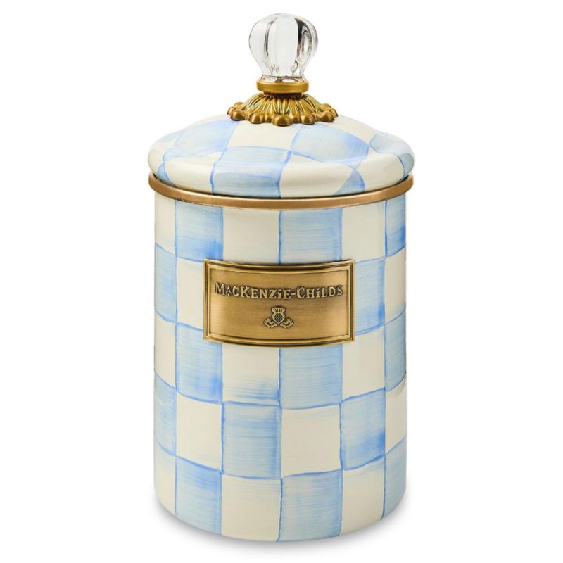 Tarro MACKENZIE-CHILDS Mediano 48 oz Estampado Sky Check