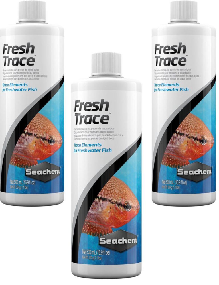 Seachem Fresh Trace – Tratamiento de Agua 3 × 500 ml
