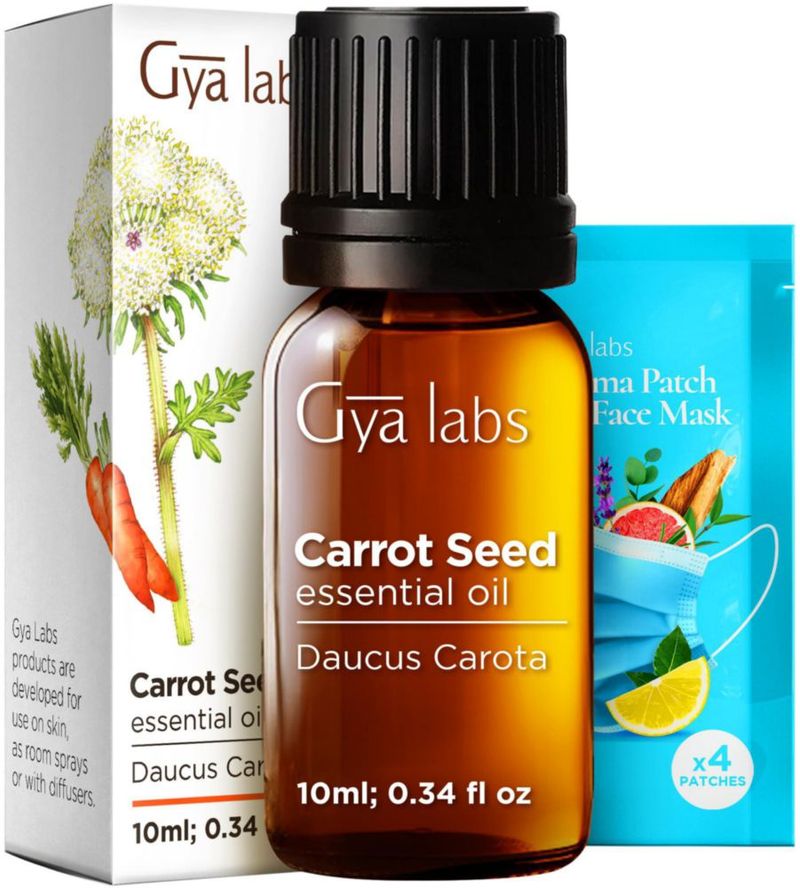 Aceite Esencial de Semilla de Zanahoria Gya Labs 10 ml Puro