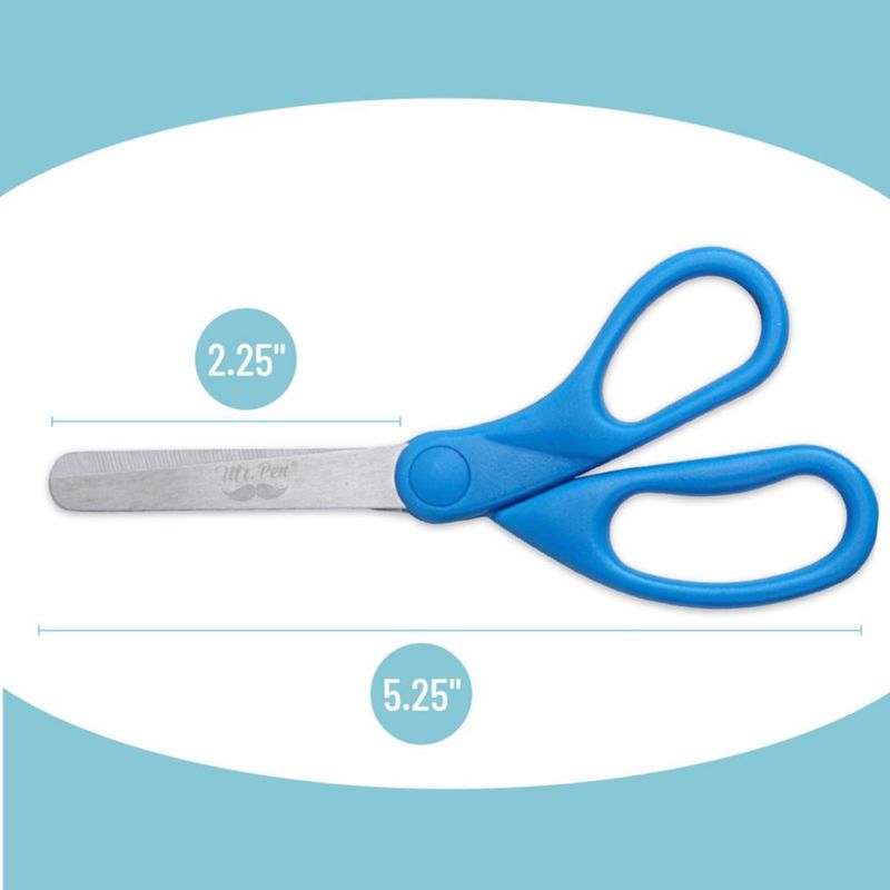 Tijeras Mr. Pen 13 cm paquete de 6 colores surtidos