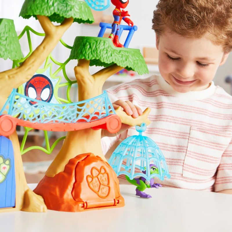 Playset de Spidey y sus increíbles amigos Dino-Webs de 38 cm