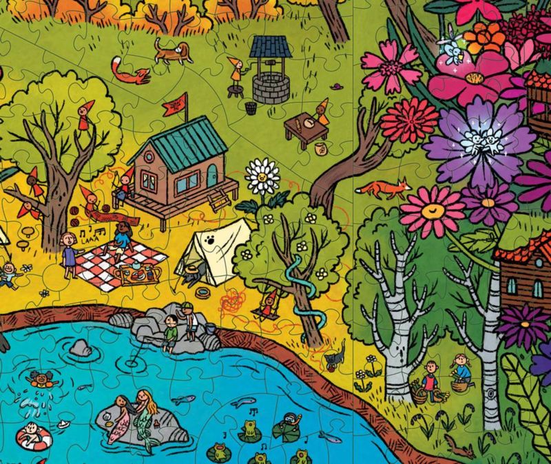 Rompecabezas Magic Puzzle Company The Gnomes' Homes 1000 piezas