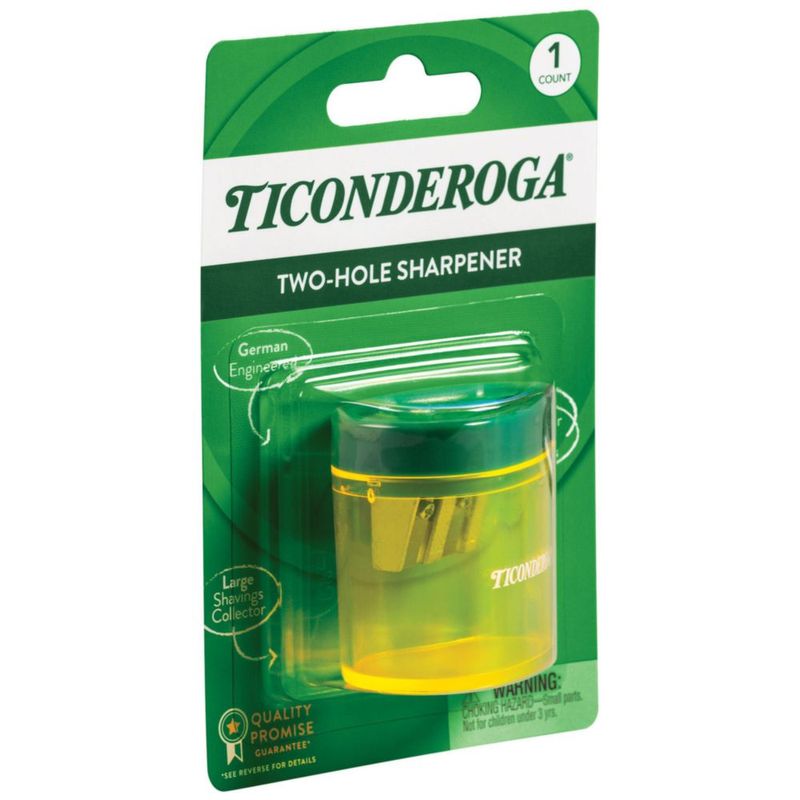 Sacapuntas Ticonderoga de 2 orificios compacto 5 x 5 x 3 cm