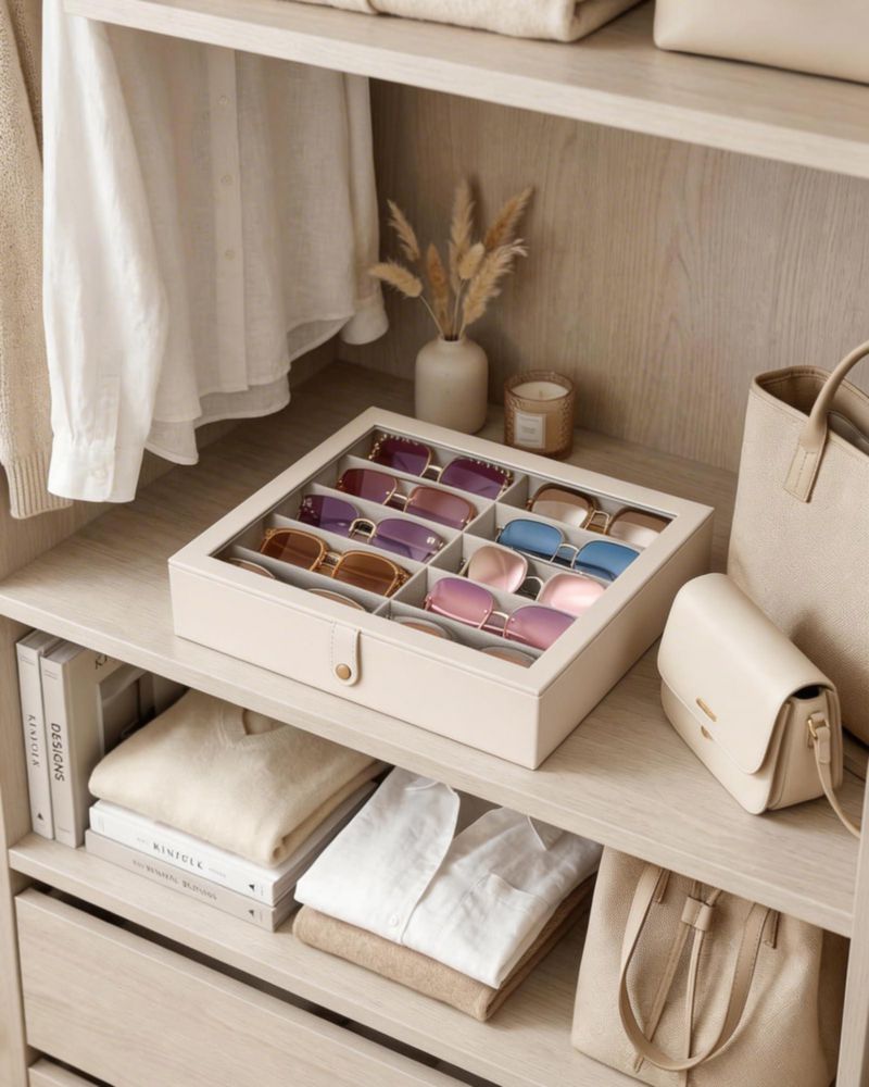 Organizador de gafas de sol Lolalet 335 x 27 x 68 cm Beige