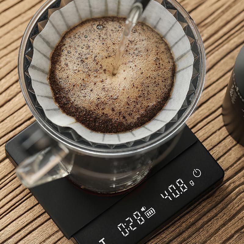 Báscula de Espresso MHW-3BOMBER 2000 g 01 g Temporizador Negro
