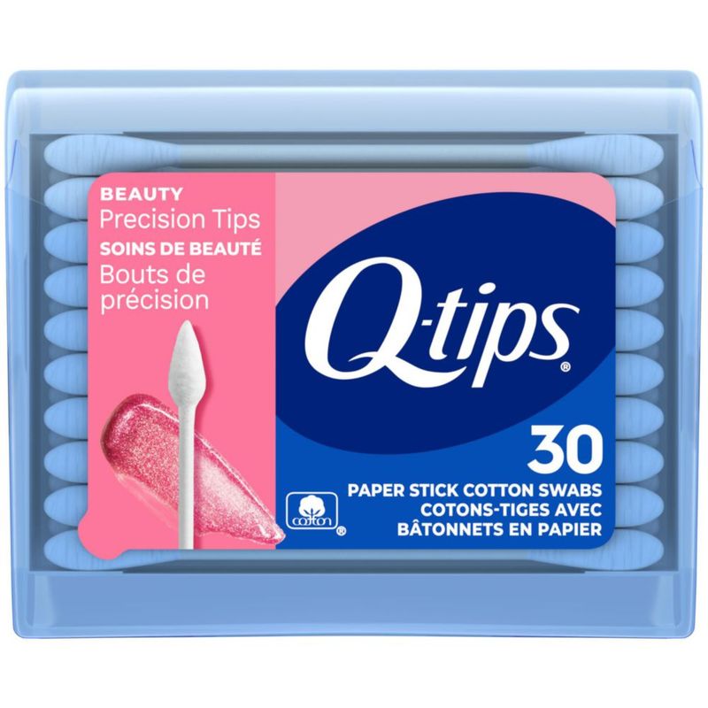 Hisopos de algodón Q-tips 30 unidades con puntas de precisión
