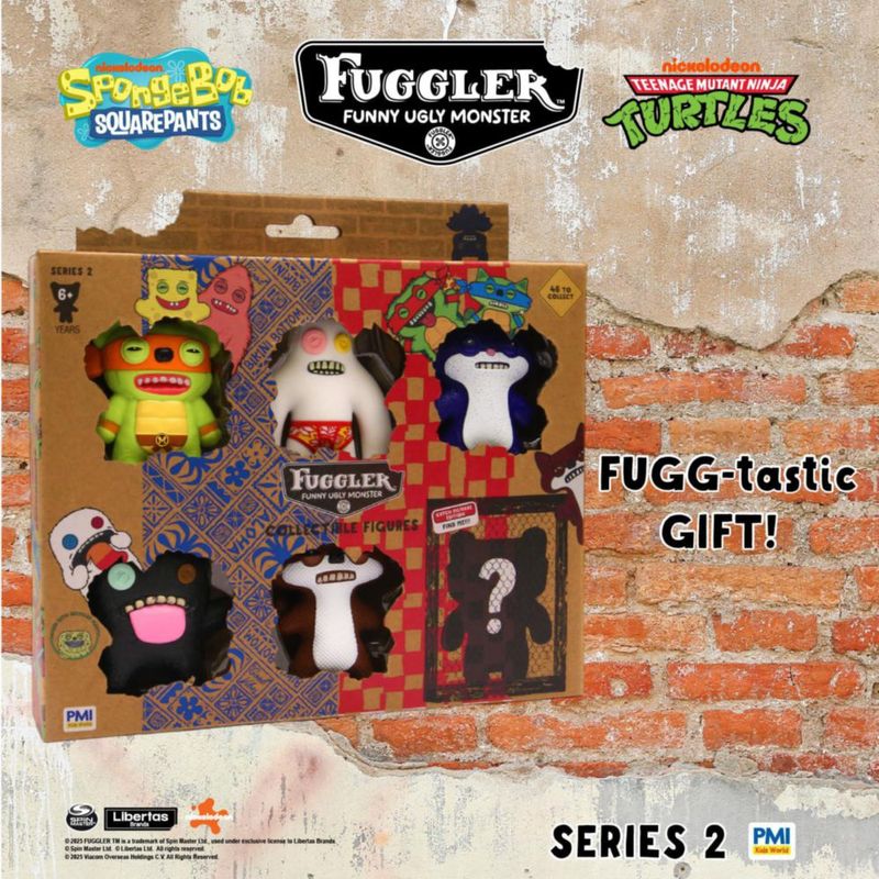 Figuras de peluche coleccionables P.M.I. Serie Fuggler 2 – Pack de 6