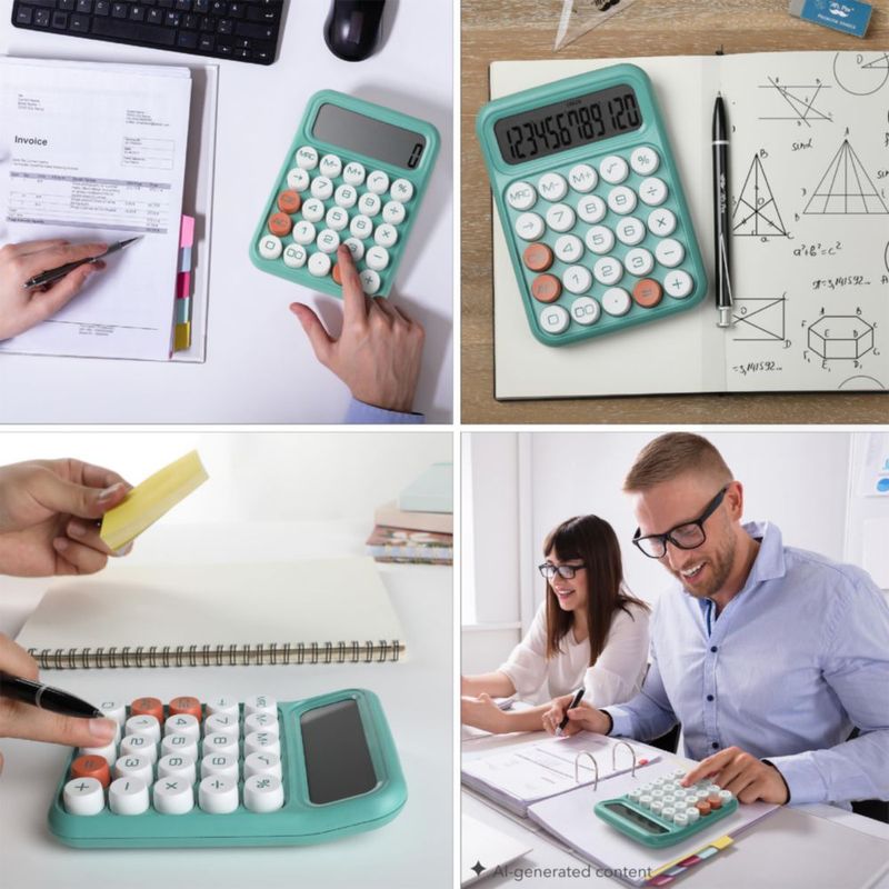Calculadora Mr. Pen de 12 dígitos con pantalla LCD