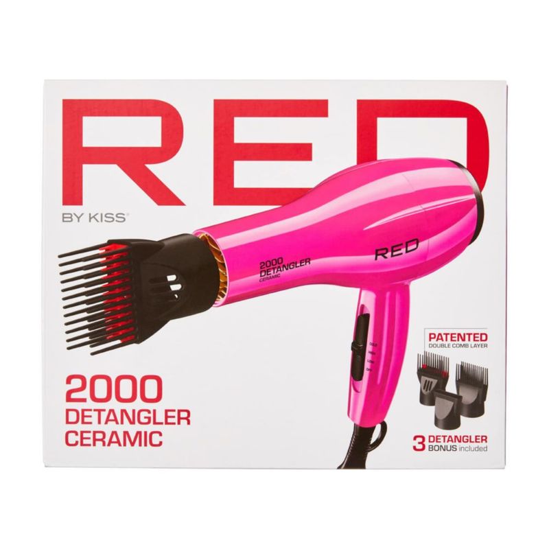 Secador de Pelo Red by Kiss 2000 Cerámico de Turmalina Rosa