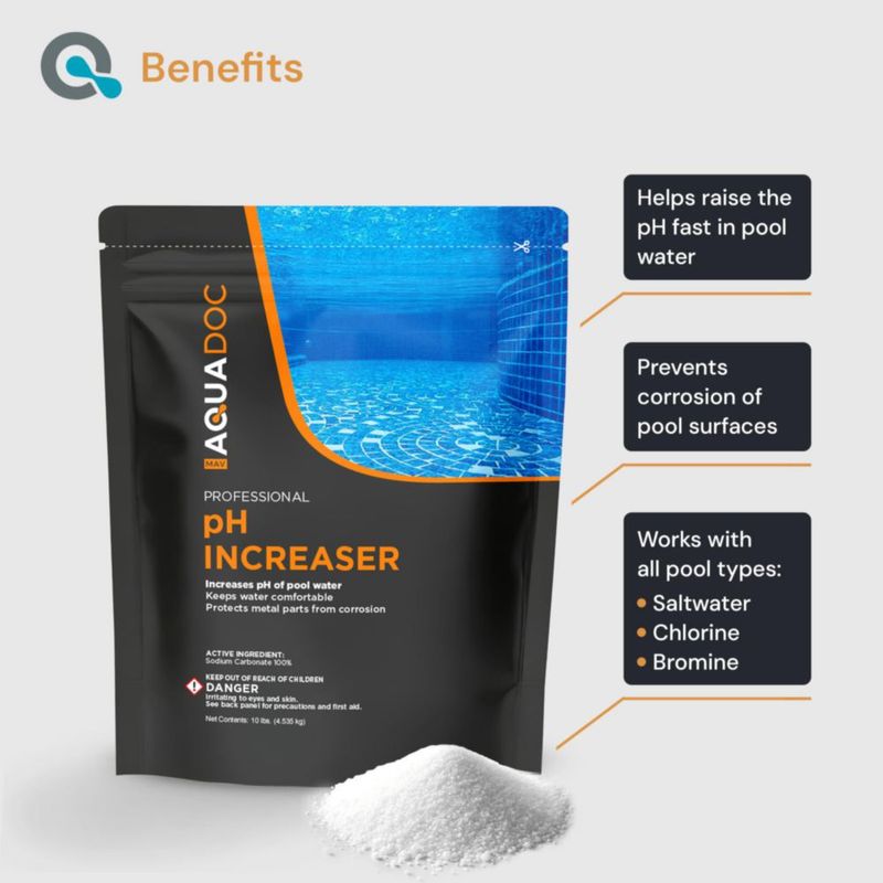 Aumentador de pH para piscina MAV AquaDoc 45 kg Carbonato de sodio