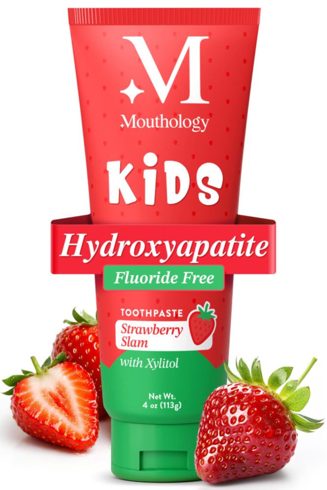 Pasta dental infantil Mouthology con hidroxiapatita sin flúor 113 g