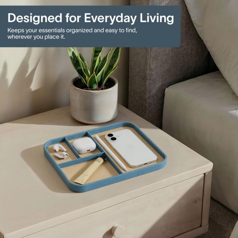 Bandeja Nordik By Design 24 × 20 cm Nordik Blue Vegana
