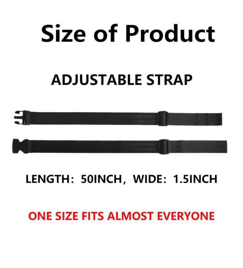 Cinturón de ducha nsgglecher 120 cm negro antideslizante