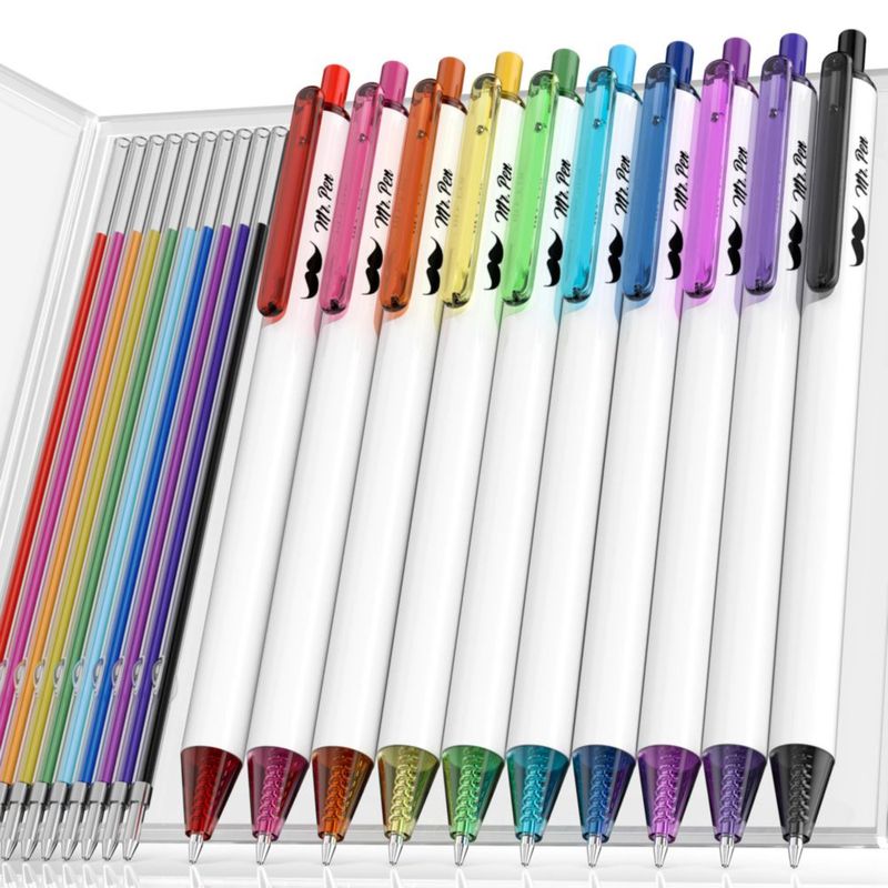 Set de bolígrafos de bola Mr. Pen 07 mm colores surtidos 10 unidades