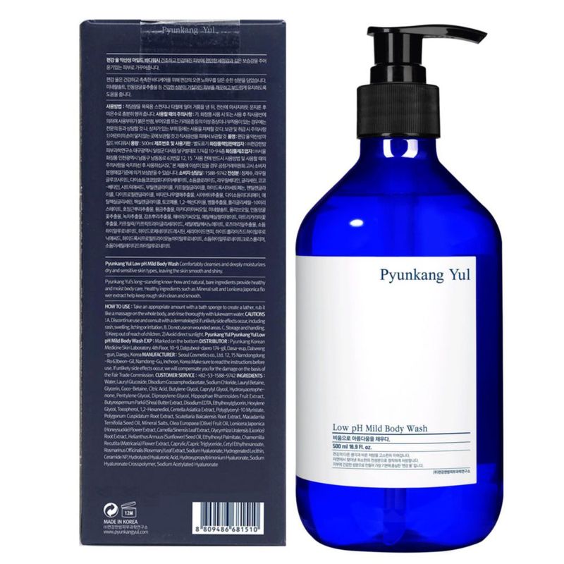 Gel de baño Pyunkang Yul bajo pH suave 500 ml para piel seca