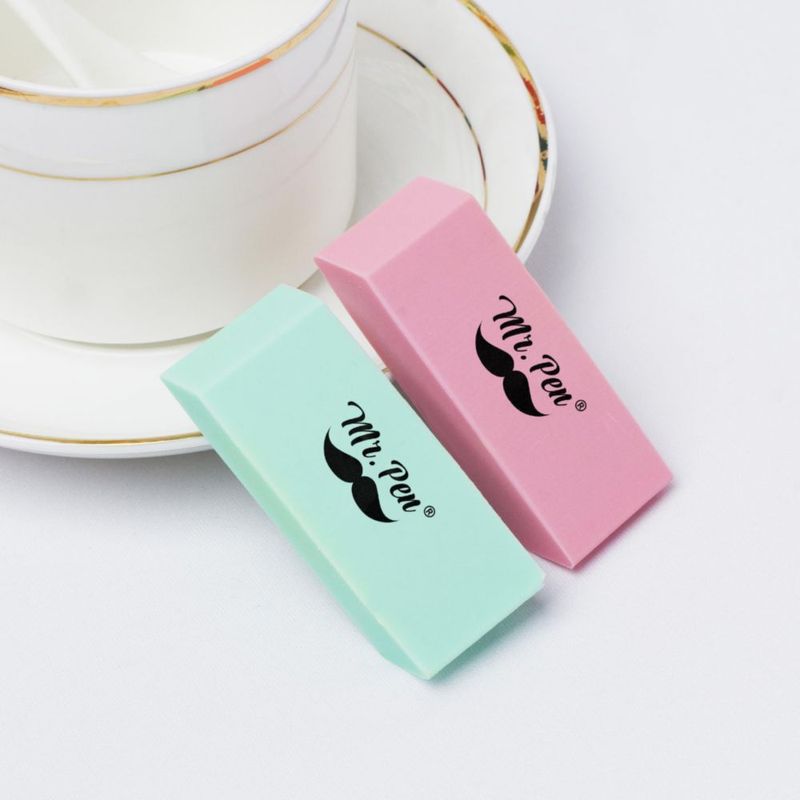 Goma de borrar Mr. Pen - Pack de 24 colores pastel