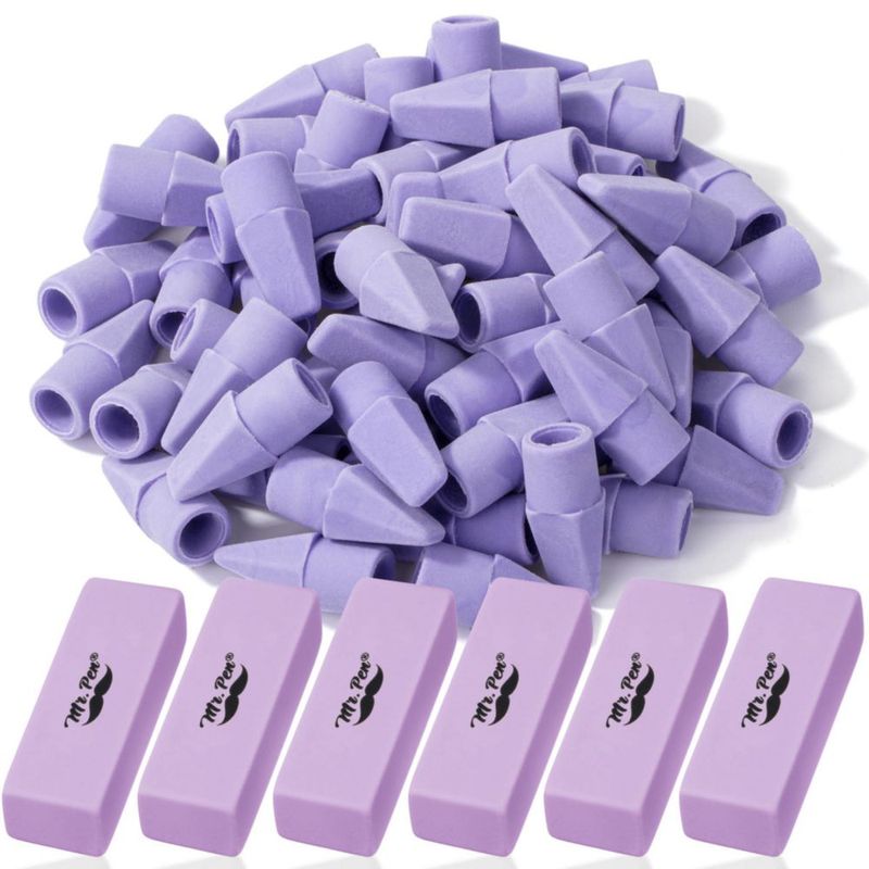 Set de borradores Mr. Pen de 66 unidades color morado