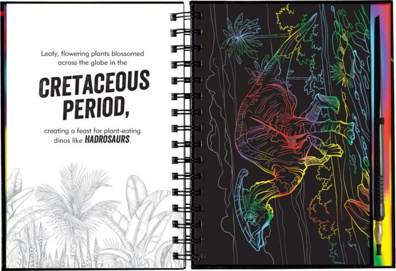Libro PETER PAUPER PRESS Rasca y Dibuja Dinosaurios