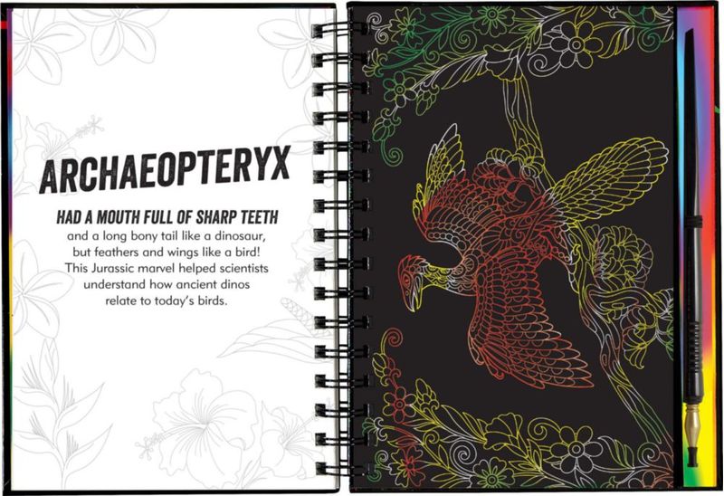 Libro PETER PAUPER PRESS Rasca y Dibuja Dinosaurios