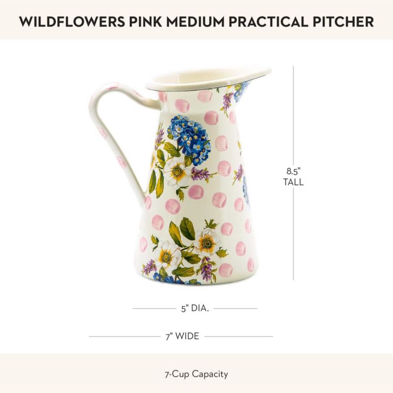 Jarra Mediana "Flores Silvestres Rosa" de MACKENZIE‑CHILDS