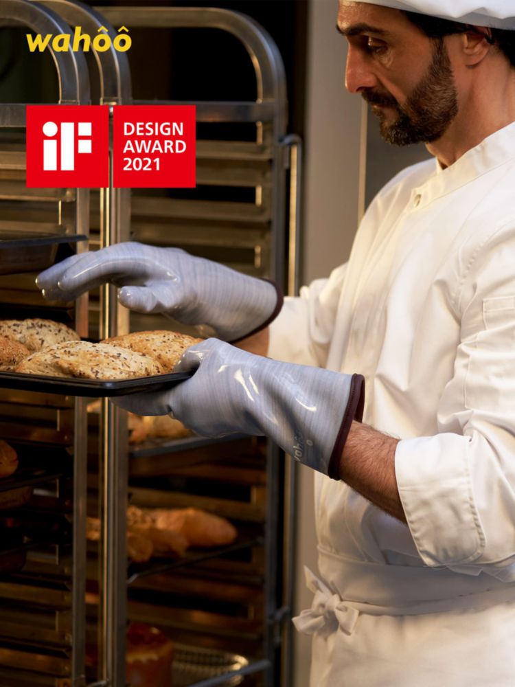 Guantes de horno LANON Protection L/9 púrpura de silicona líquida