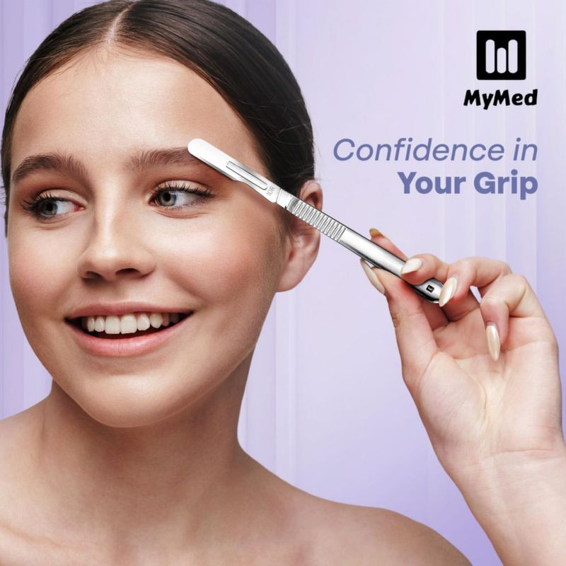 Kit de Dermaplaning MyMed con cuchillas #10R y mango de bisturí