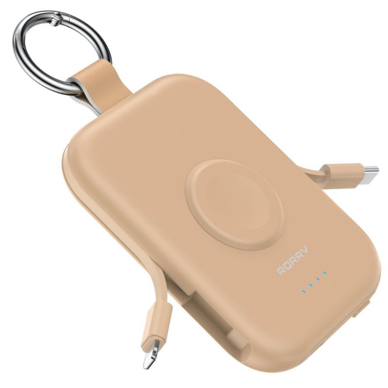 Banco de energía RORRY D2 5000 mAh – cargador portátil con llavero