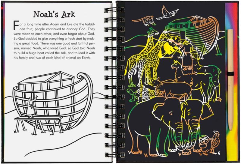Libro Scratch & Sketch de Historias Bíblicas – PETER PAUPER PRESS