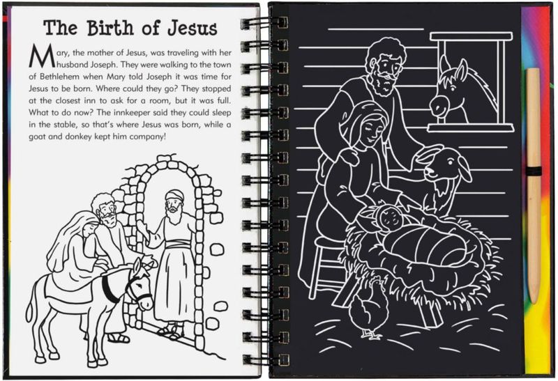 Libro Scratch & Sketch de Historias Bíblicas – PETER PAUPER PRESS