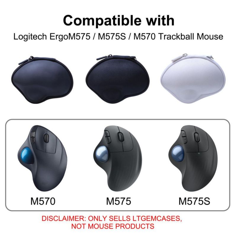 Funda para ratón L LTGEM Logitech M575S/M575 inalámbrico