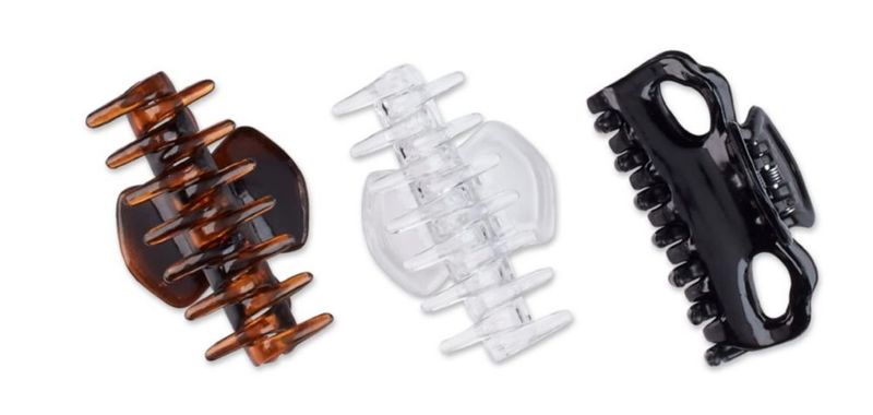 Pinzas de mandíbula Scunci 6 cm colores surtidos (pack de 3)