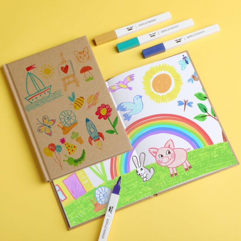 Set de 4 cuadernos en blanco Mr. Pen 15 cm x 21 cm 40 hojas