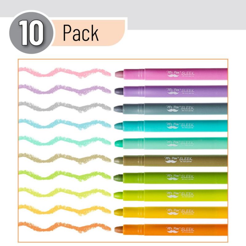 Marcadores en gel Mr. Pen 10 unidades colores surtidos