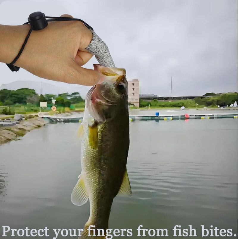 Guante de pesca nsgglecher de un solo dedo anti-mordedura