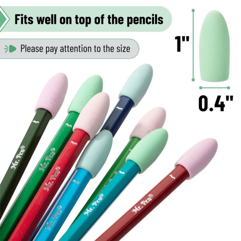 Goma de borrar Mr. Pen 120 unidades colores pastel sin látex