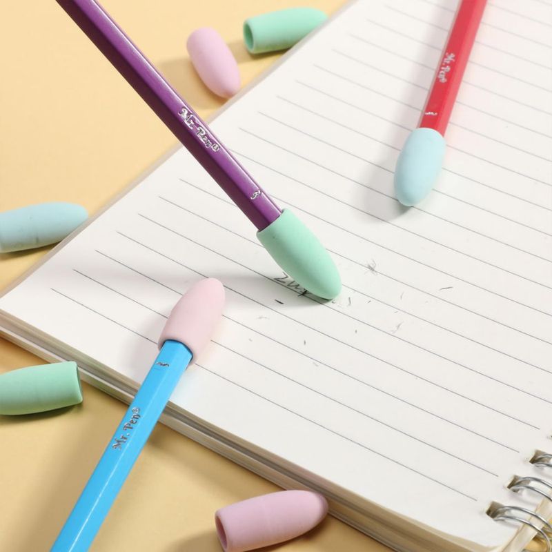 Goma de borrar Mr. Pen 120 unidades colores pastel sin látex