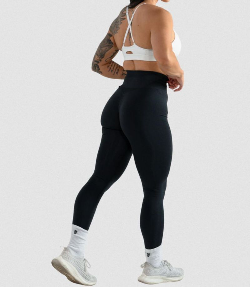 Leggings Gymreapers Infinity de cintura alta sin costuras en negro