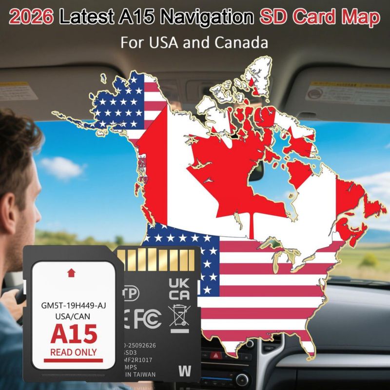 Tarjeta SD de navegación Suejezt A15 2026 para Ford y Lincoln