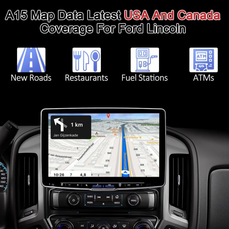 Tarjeta SD de navegación Suejezt A15 2026 para Ford y Lincoln