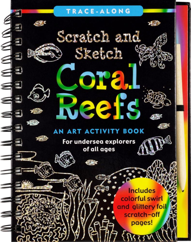 Kit de Arte PETER PAUPER PRESS Arrecifes de Coral para Raspar y Dibujar